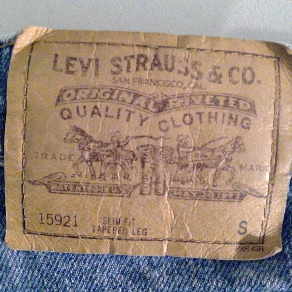 Levi's Vintage Orange Tab 912 Slim Fit Tapered Leg Size Women's 10 Short - Picture 2 of 11
